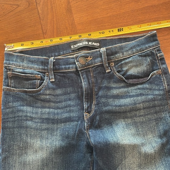 EUC EXPRESS Cropped Skinny Stretch Denim Jeans - size 10R - Picture 11 of 17